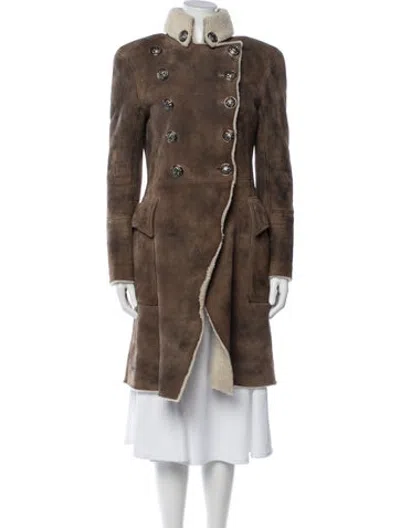 Pre-owned Balmain Vintage Late 2000's - Early 2010's Coat In Brown