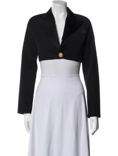 Pre-owned Balmain Wool Blazer In Black