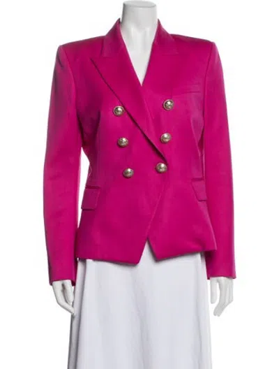 Pre-owned Balmain Wool Blazer In Pink