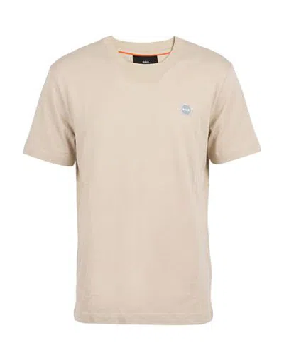 Balr. Man T-shirt Beige Size M Cotton In Neutral