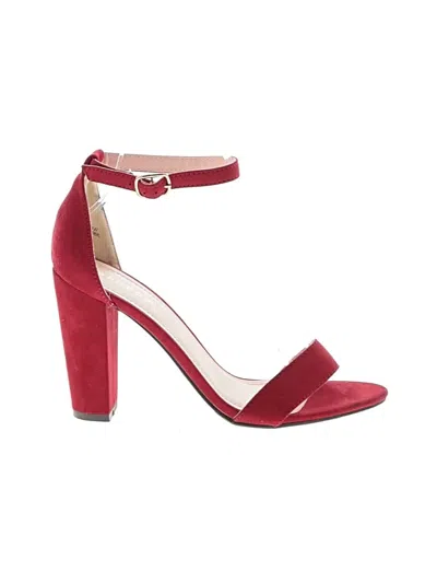 Pre-owned Bamboo Sandals In Red