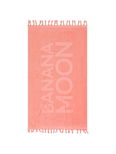 Banana Moon Towely Popsy Fringed Beach Towel In Pink