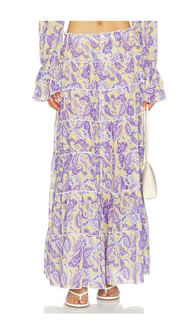 Bananhot Elma Skirt In Blooming Paisley