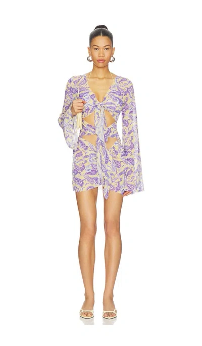 Bananhot Maci Mini Dress In Blooming Paisley