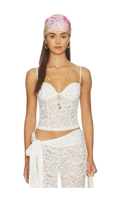Bananhot Trista Top In White Lace