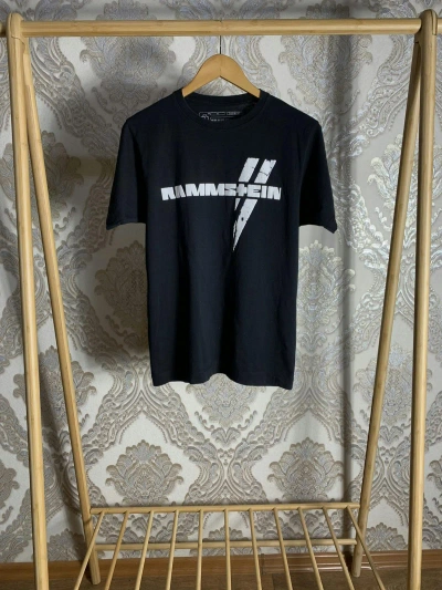 Pre-owned Band Tees X Rock T Shirt Vintage Rammstein T-shirt 2009/10 Y2k Metallica Nirvana 90's In Black