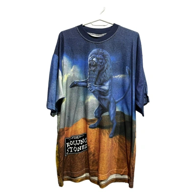 Pre-owned Band Tees X The Rolling Stones 1997 Rolling Stones Bridges To Babylon T-shirt In Blue