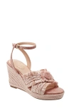 Bandolino Krista Espadrille Wedge Ankle Strap Sandal In Light Pink