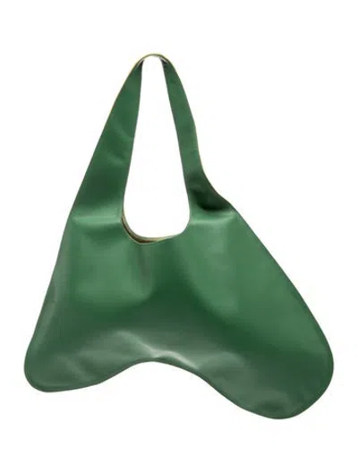 Pre-owned Baobab Leather Shoulder Bag In Green