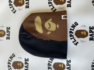 Pre-owned Bape Ape Head Knit Cap In Black
