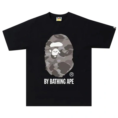 Pre-owned Bape Color Camo By Bathing Ape Tee 'black/grey'