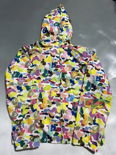 Pre-owned Bape Multi Nylon Jacket In Multicolor