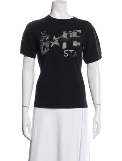 Pre-owned Bape Reflection Camo Graphic Print T-shirt In Black