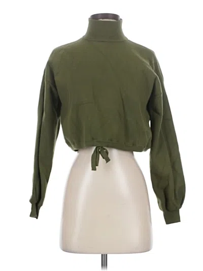 Pre-owned Bar Iii Sweatshirt In Green