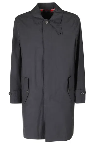 Baracuta Dark Navy G10 Cotton-blend Raincoat In Gray