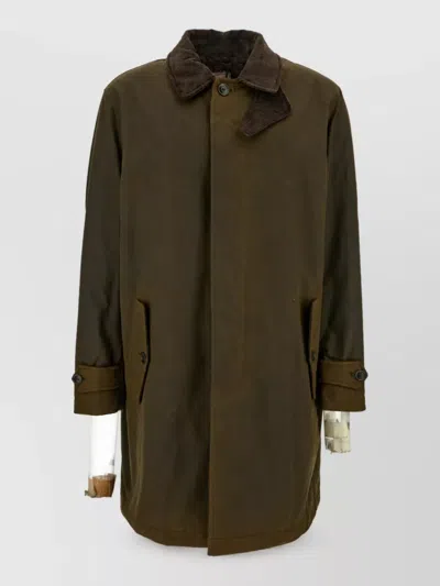 Baracuta Single Breasted Coat In Brown