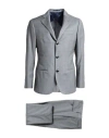 Barba Napoli Man Suit Grey Size 44 Virgin Wool