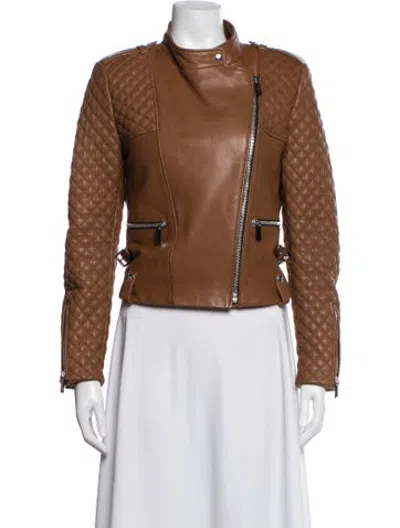 Pre-owned Barbara Bui Biker Jacket In Neutrals