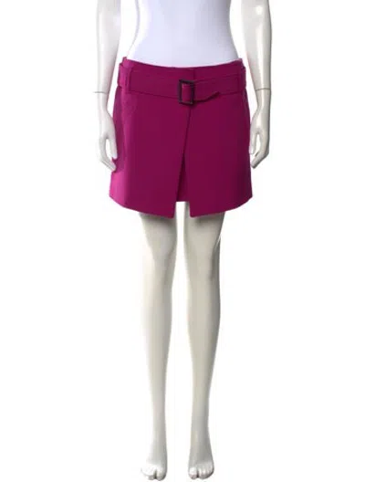 Pre-owned Barbara Bui Mini Skirt In Purple
