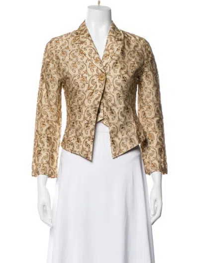 Pre-owned Barbara Bui Silk Floral Print Set In Multicolor