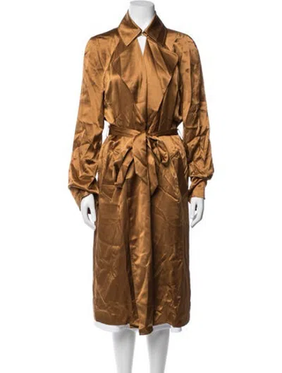 Pre-owned Barbara Bui Silk Jacket In Brown