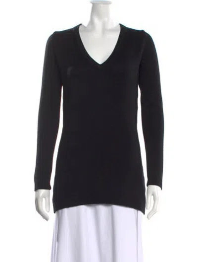 Pre-owned Barbara Bui V-neck Sweater In Black