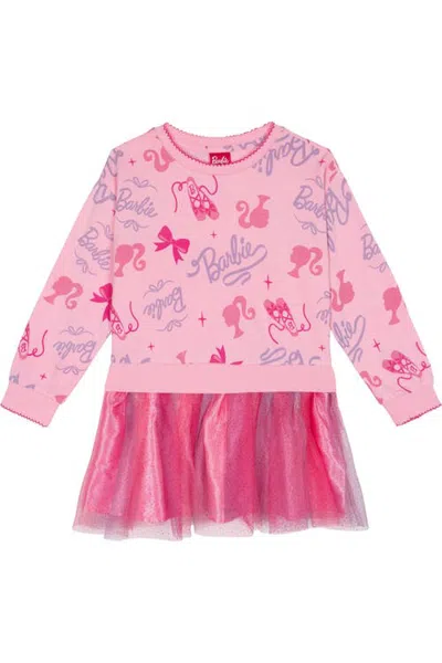 Barbie Kids'  Glitter Tutu Dress In Pink