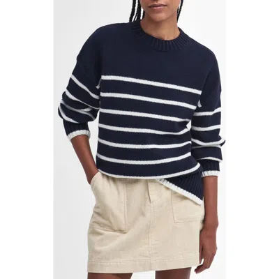 Barbour Belmore Crewenck Sweater In Blue