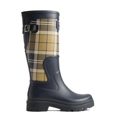 Barbour Casual High Rain Boots In Animal Print