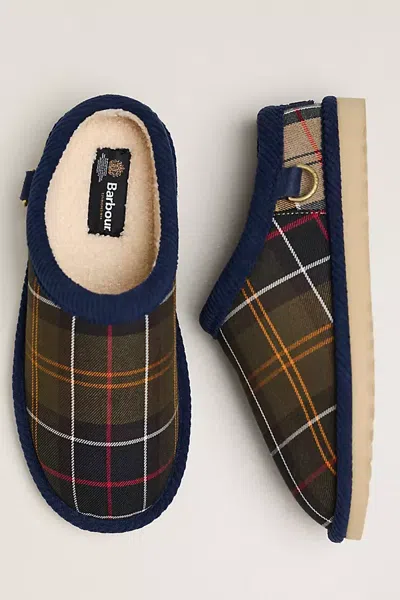 Barbour Corbridge Plaid Mules In Multi