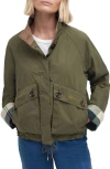 Barbour Crowdon Water Resistant Jacket In Dusky Green