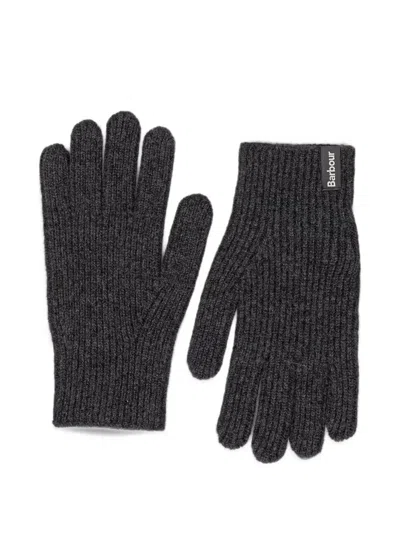 Barbour Danforth Wool-cashmere Gloves In Gray