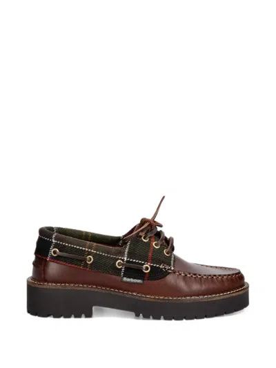 Barbour Darras Boat Shoes In Brown
