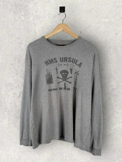 Pre-owned Barbour Dept B Streetwear Sweatshirt Hms Ursula In Grey