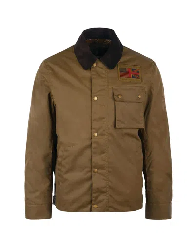 Barbour International Toni Neutri Men's Waxed Cotton Coat In Sand
