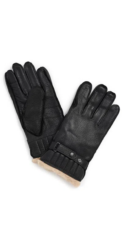 Barbour Leather Utility Gloves Black