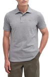 Barbour Lightweight Sports Piqué Polo In Med Gray