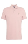Barbour Lightweight Sports Piqué Polo In Pink Mist