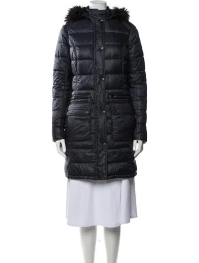 Pre-owned Barbour Parka In Blue