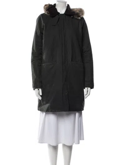 Pre-owned Barbour Parka In Green