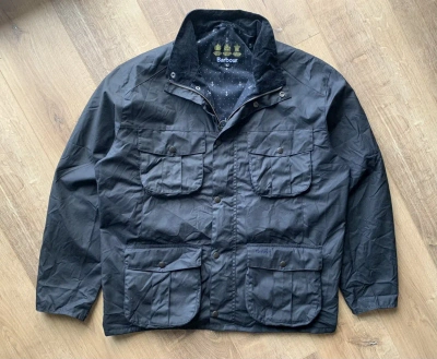 Pre-owned Barbour Retail Utility Wax Jacket In Black
