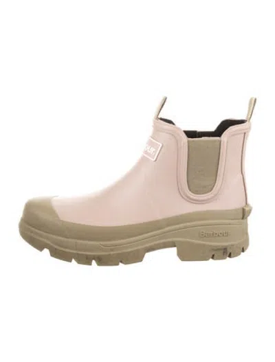 Pre-owned Barbour Rubber Rain Boots In Multicolor