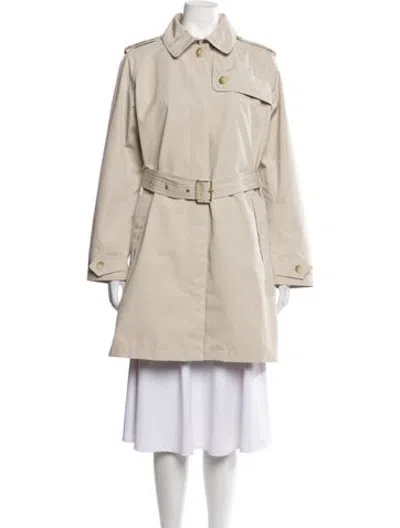 Pre-owned Barbour Trench Coat In Neutrals