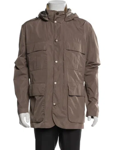 Pre-owned Barbour Utility Jacket In Brown