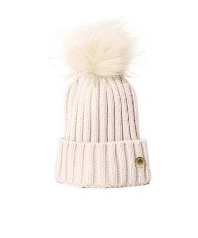Barbour Vertical Stripe Knitted Cold Cap In Neutral