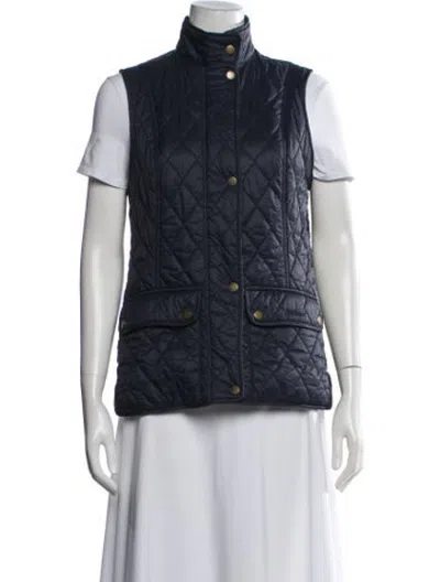 Pre-owned Barbour Vest In Blue
