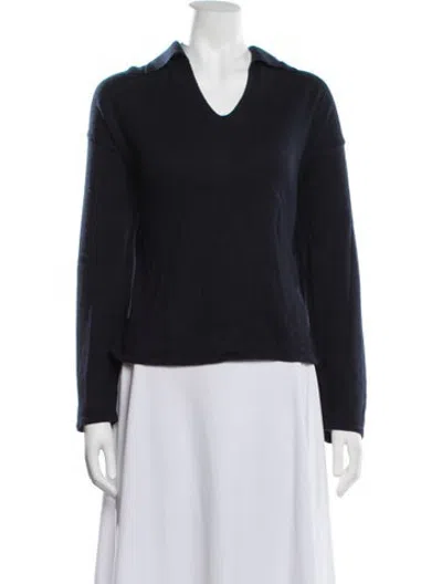 Pre-owned Barbour V-neck Sweater In Black