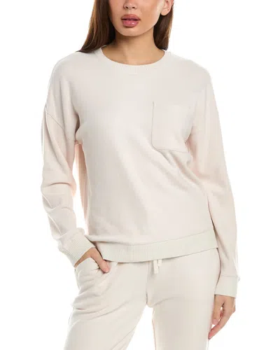 Barefoot Dreams Brushed Fleece Sweater In Black