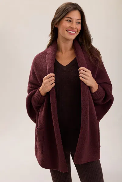 Barefoot Dreams Cozychic® Blanket Wrap In Burgundy