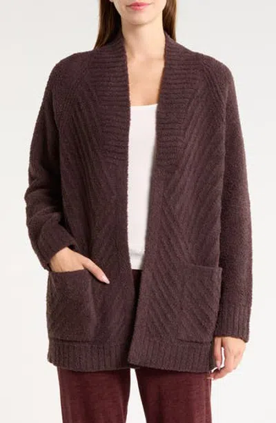 Barefoot Dreams ® Cozychic™ Directional Ribbed Cardigan In Brown